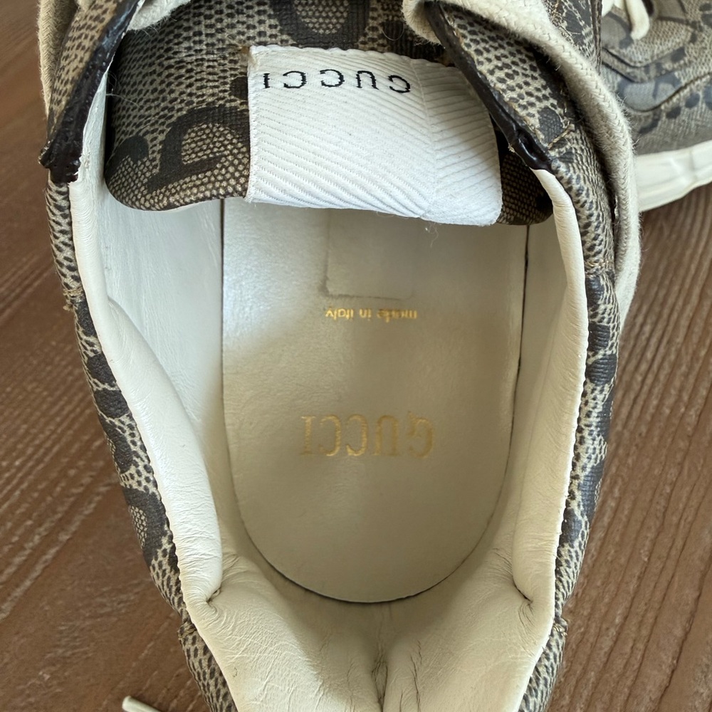 Gucci GG Canvas Sneakers | Neutral Monogram | - Picture 5 of 8